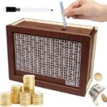 Κουμπαράς 3000€ Ξύλινος Πίνακας Αποταμίευσης με Δείκτη