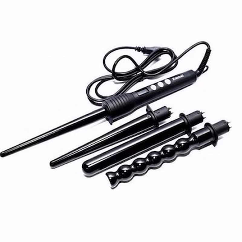 product-image-1.avif Κωνικό Ψηφιακό Σίδερο Μαλλιών 4 σε 1 για Μπούκλες - Image 1