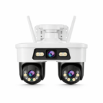 WiFi Εξωτερική Κάμερα Ασφαλείας 1080P με Τρεις Φακούς, Ανθεκτική στο Νερό, Διπλές Κεραίες & Δίπλη Σφαιρική Σύνδεση με 2-Οδη ή Ομιλία